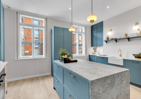 Picture of a kitchen in the Häcker UK showroom