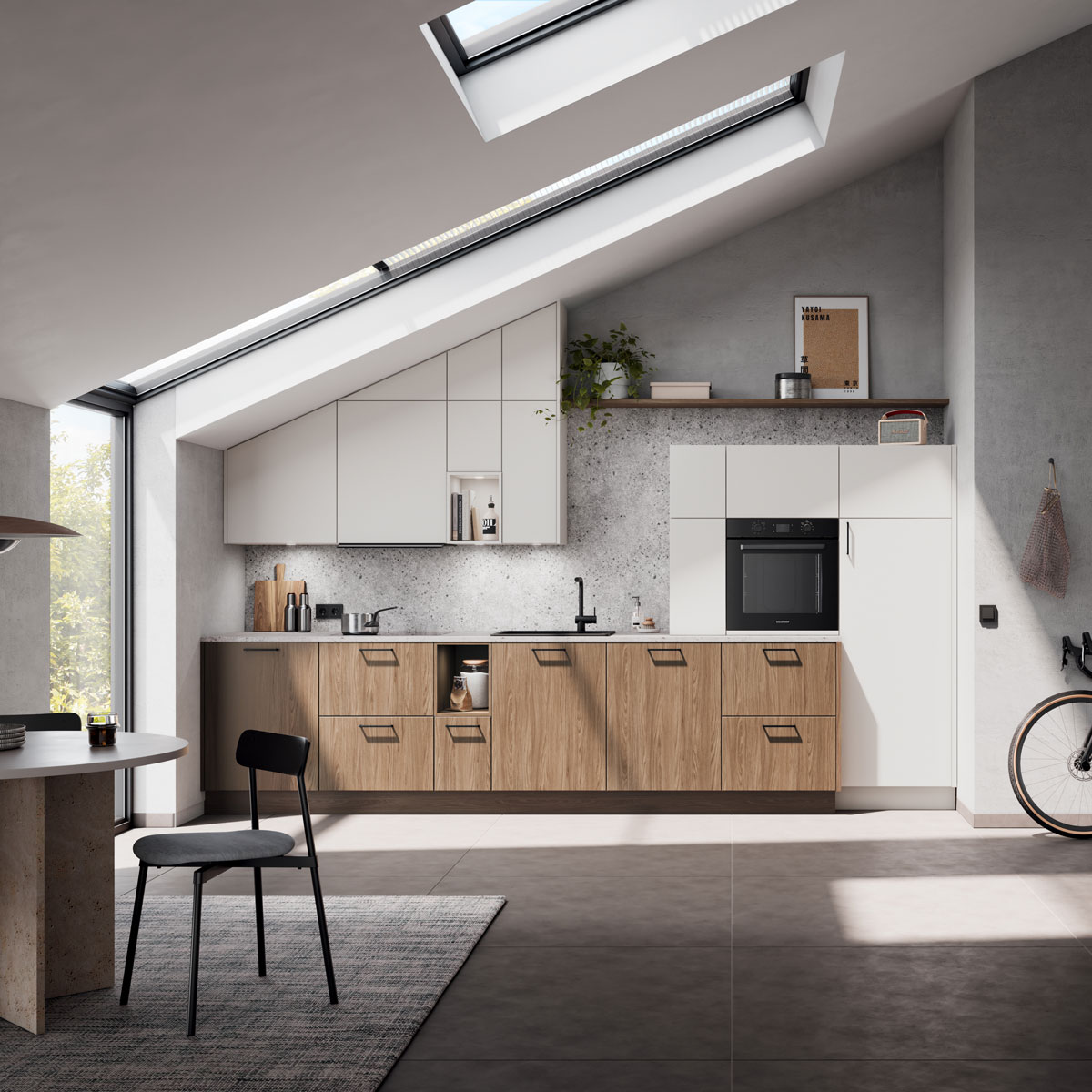 TORONTO Mocha elm | PERFECT SOFT Sand grey